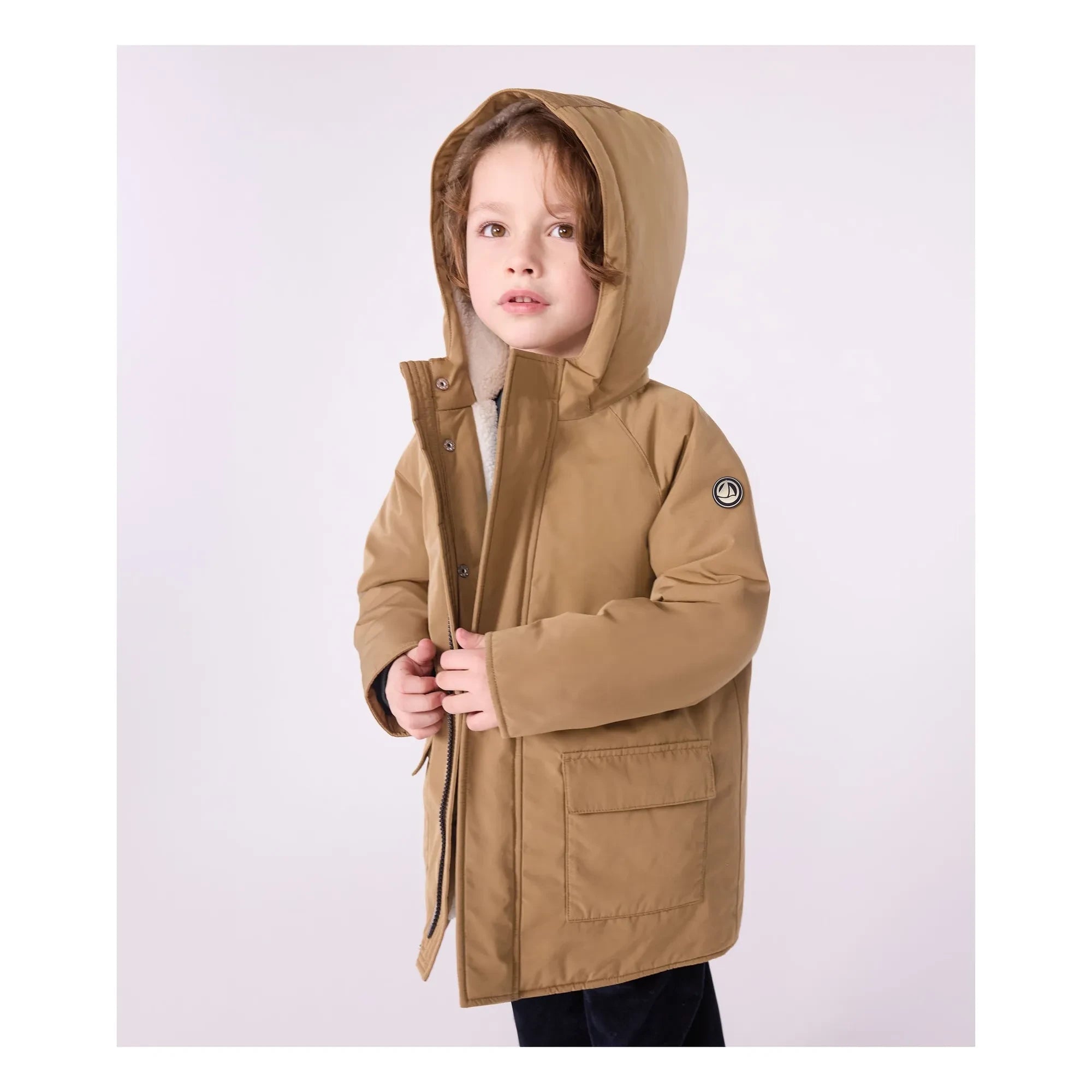 Petit Bateau - Gerader langer Parka | Braun
