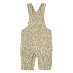 Emile et Ida - Blumenmuster Corduroy Babyoverall | Beige