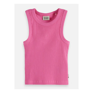 Scotch & Soda - Geripptes Tanktop | Rosa