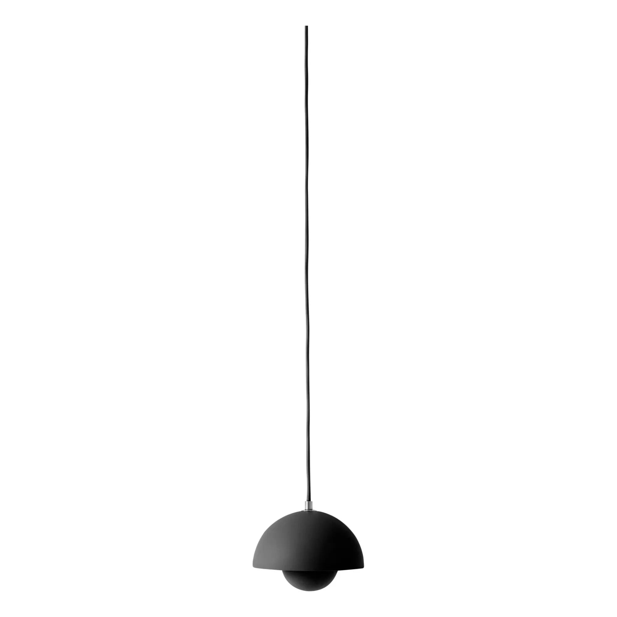 & Tradition - Pendelleuchte Flowerpot VP10, Verner Panton | Schwarz