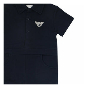 Donsje - Piebe Koala Overall Bio-Baumwolle | Marineblau