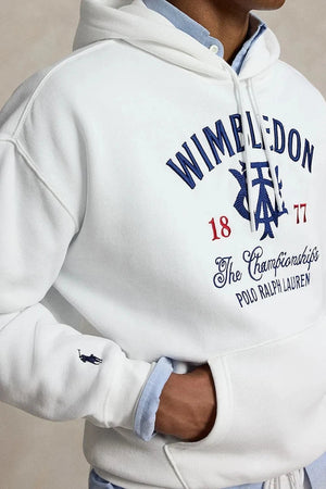 Polo Ralph Lauren kapüşonlu erkek pamuklu sweatshirt Wimbledon