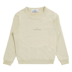Stone Island – Sweatshirt mit handschriftlichem Aufdruck | Beige