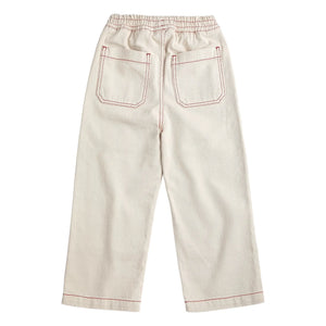 Bobo Choses - Organische Baumwoll-Twill-Panelhose | Weiß