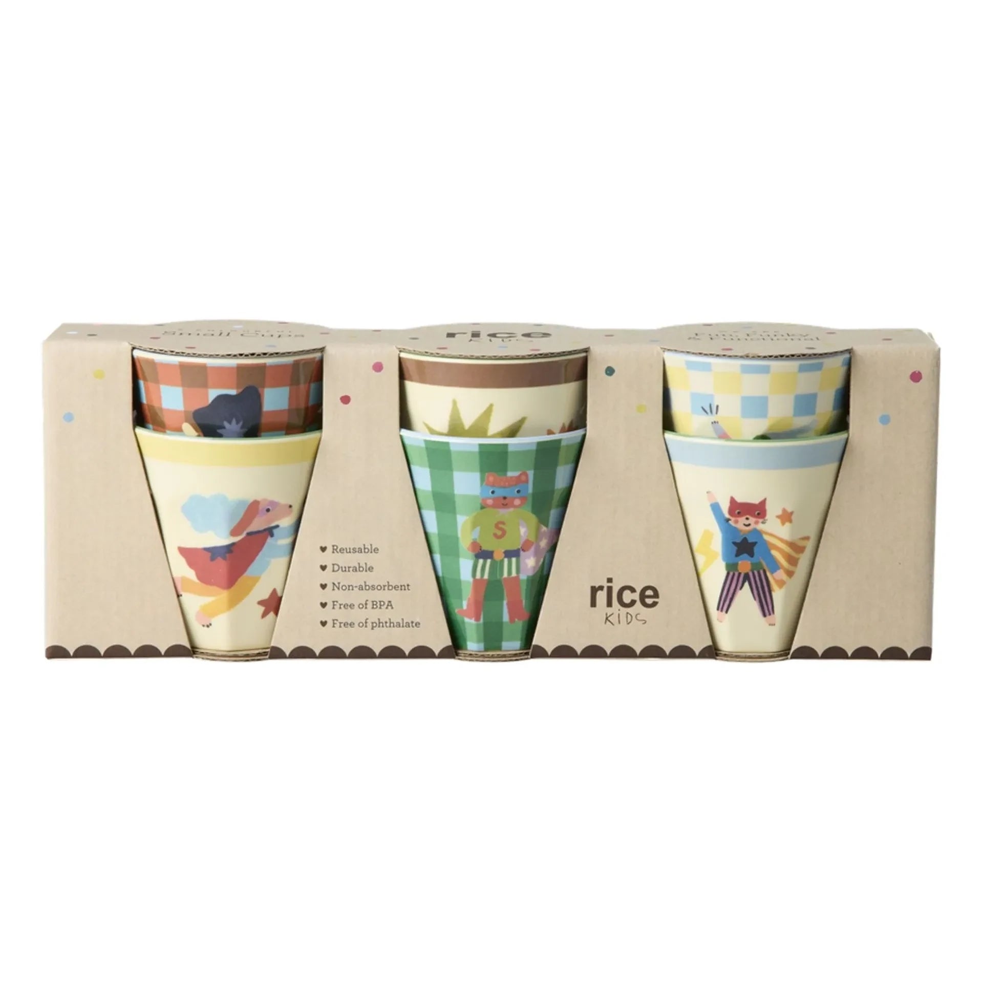 Rice - Heroes Melaminbecher - 6er-Set | Grün