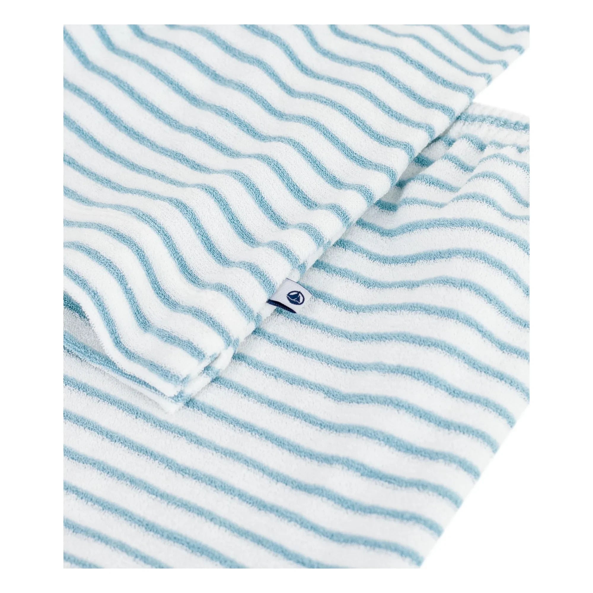 Petit Bateau - Gestreifte Frottee-Pyjama-Shorts | Blau