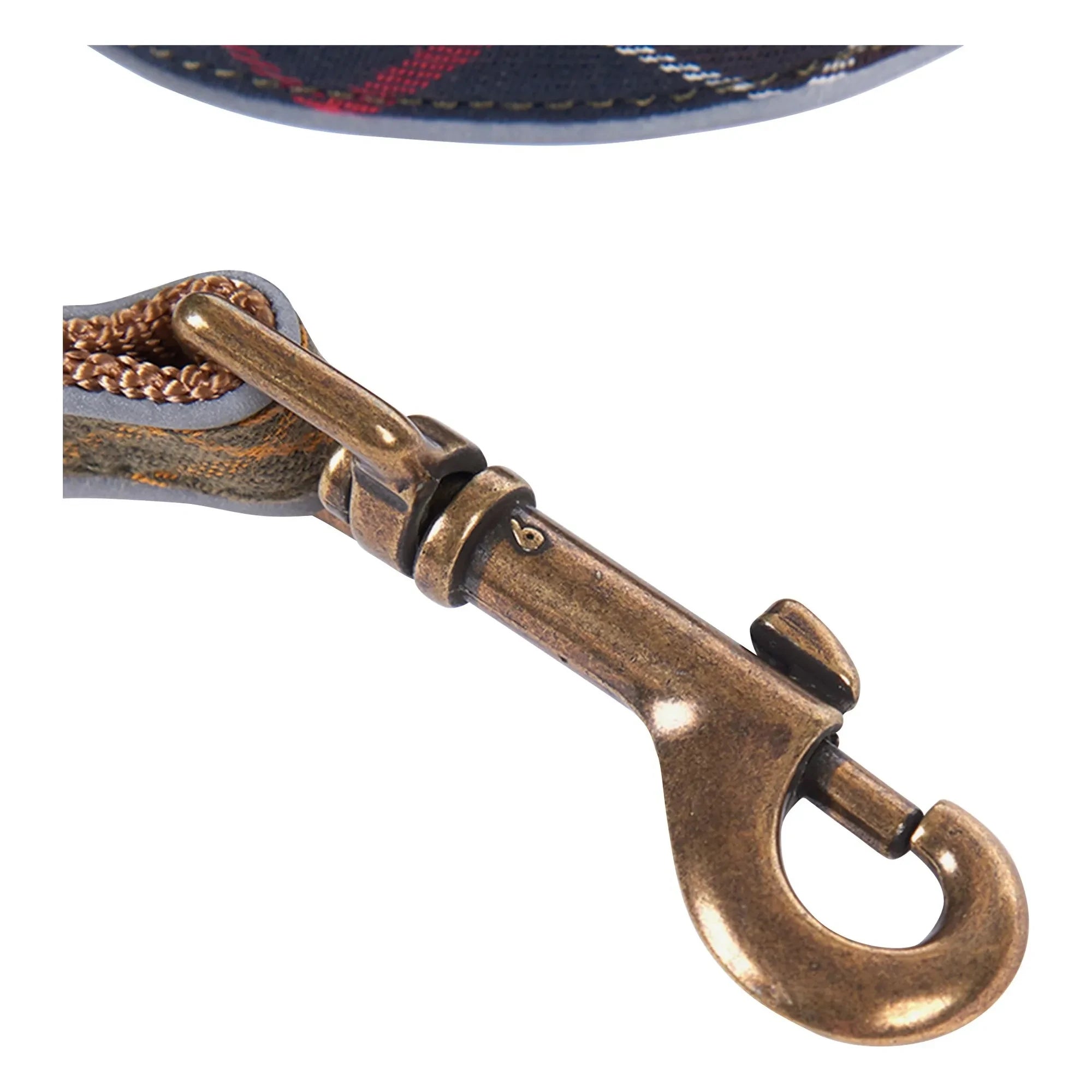Barbour - Tartan Reflektierendes Hundehalsband | Taupe Braun