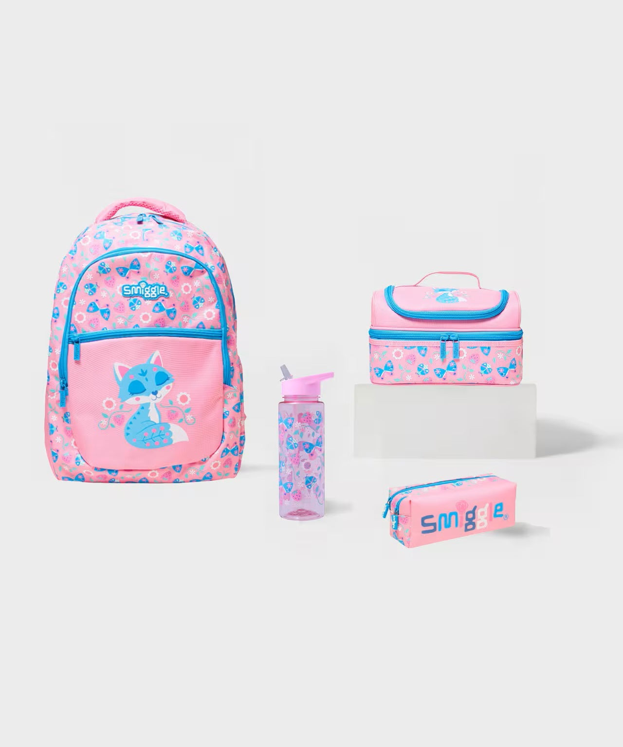 Smiggle - Peppy 4'lü Okul Çanta Seti