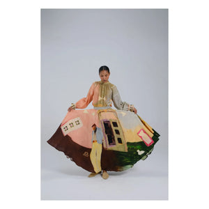 CORD - Satin Baumwollrock | Peach