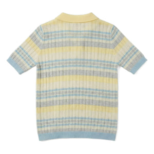 Smallable Woman - Selma gestreiftes Polo-Shirt | Blassgelb