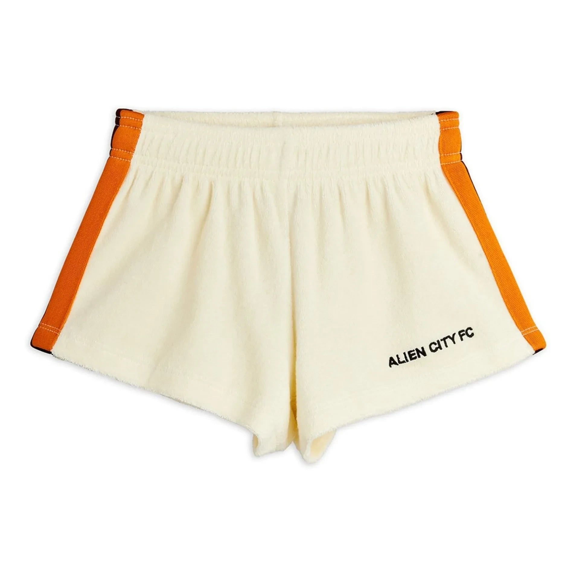 Mini Rodini - Alien City Bio-Baumwoll Terry Shorts | Ecru