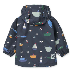 Liewood - Manu Bateaux Regen-Set aus recyceltem Faser | Marineblau
