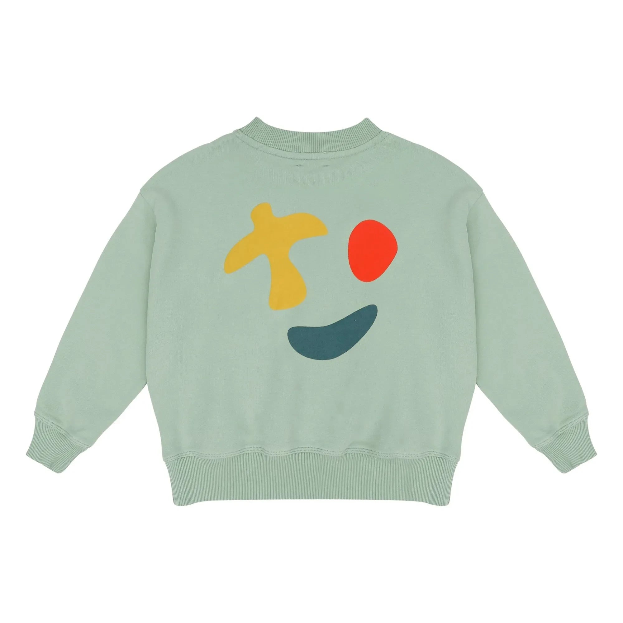 Jenest - Happy Bird Bio-Baumwoll-Sweatshirt | Mandelgrün