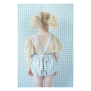Soor Ploom - Oona Vichy Bio Baumwoll-Jumpsuit | Gebrochenes Weiß