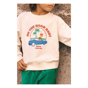 Bonton - Sweat Smile On The Road Molleton | Ecru