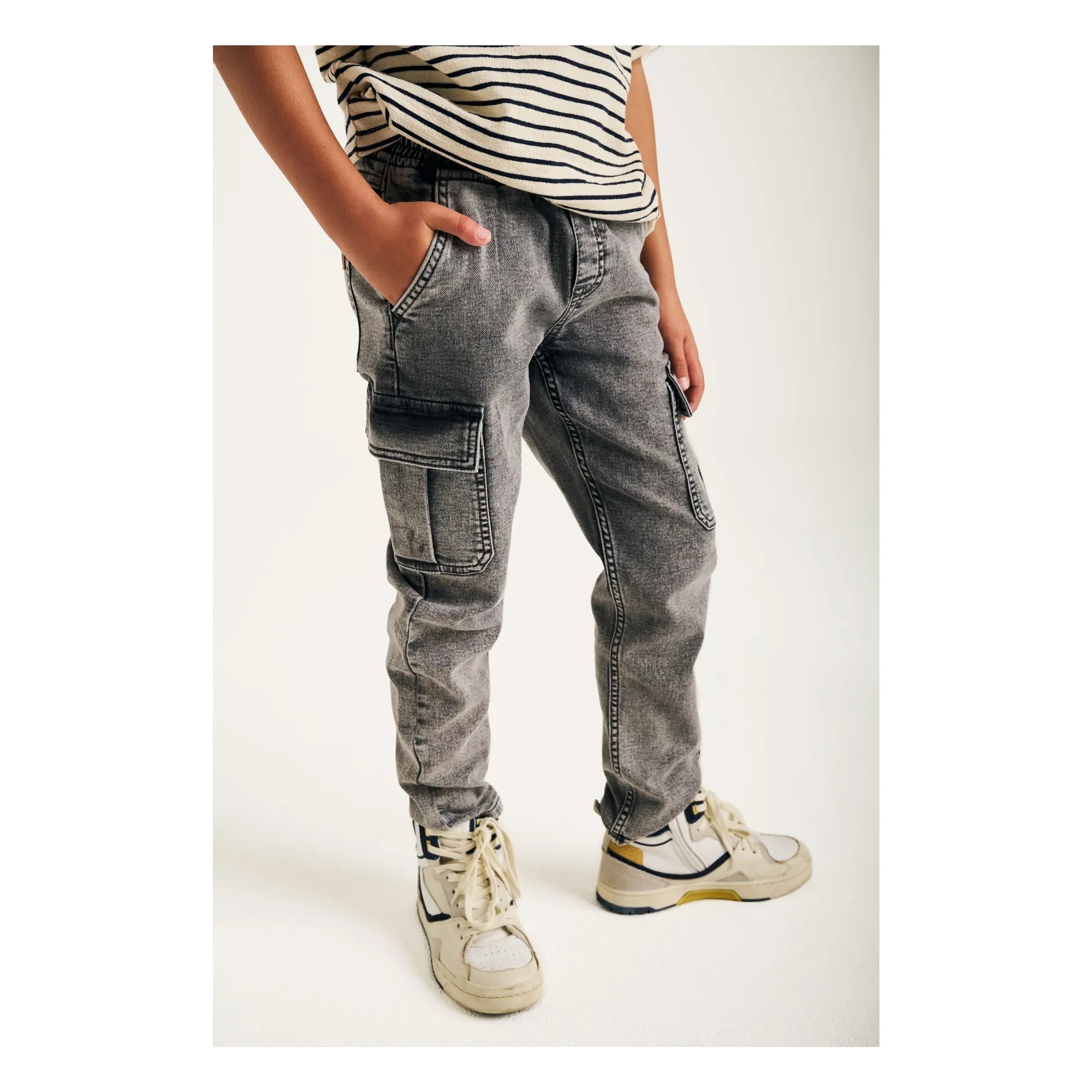 Tumble N'Dry - Jaro Cargo Jeans | Denim Grau