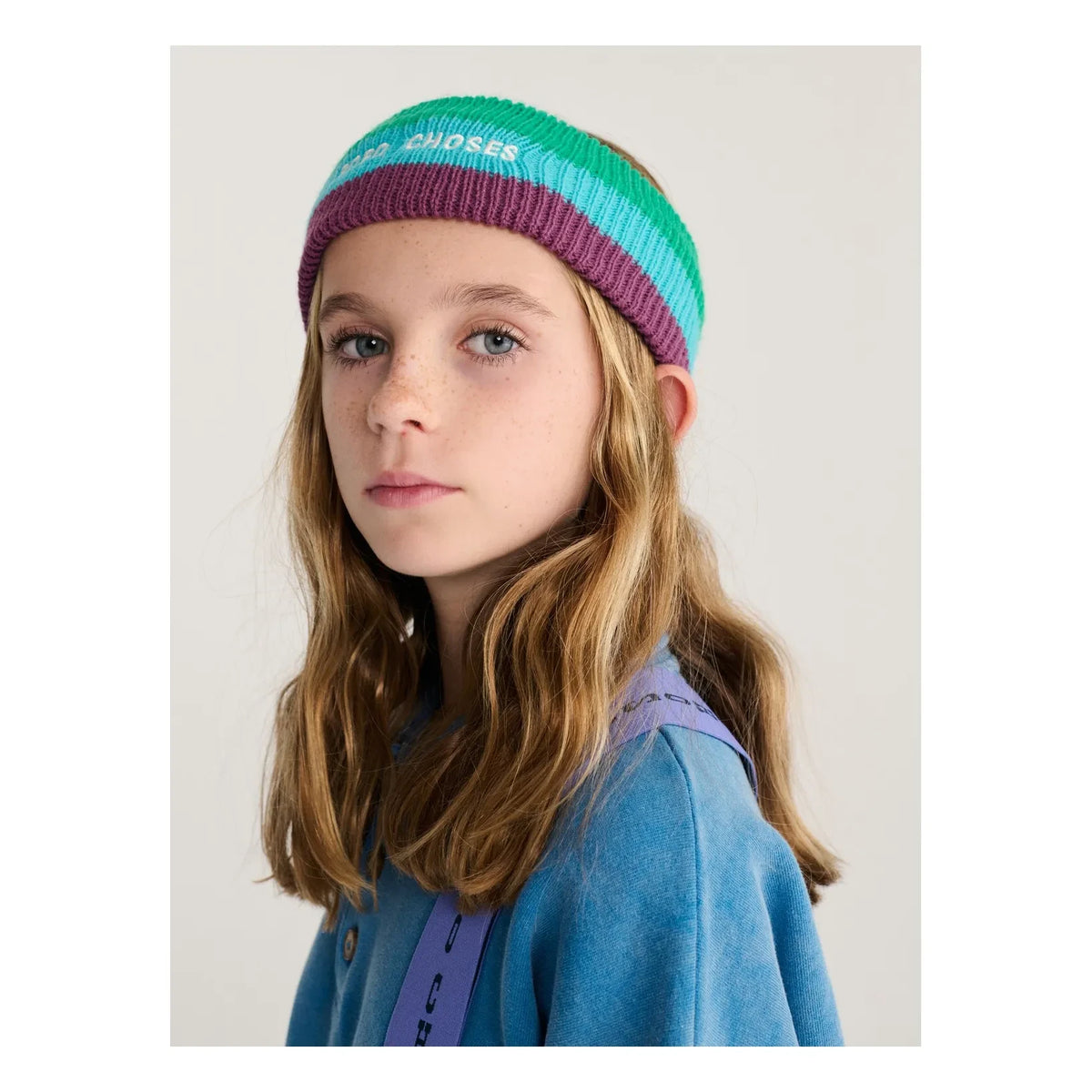 Bobo Choses - Farbblock-Skistirnband aus recycelten Fasern | Türkis