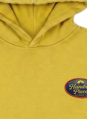 Hundred Pieces - Pat Outdoor Organischer Baumwoll-Sweatshirt | Senfgelb