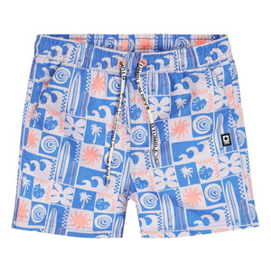 Tumble N'Dry – Badeshorts Santos aus recycelten Fasern | Blau