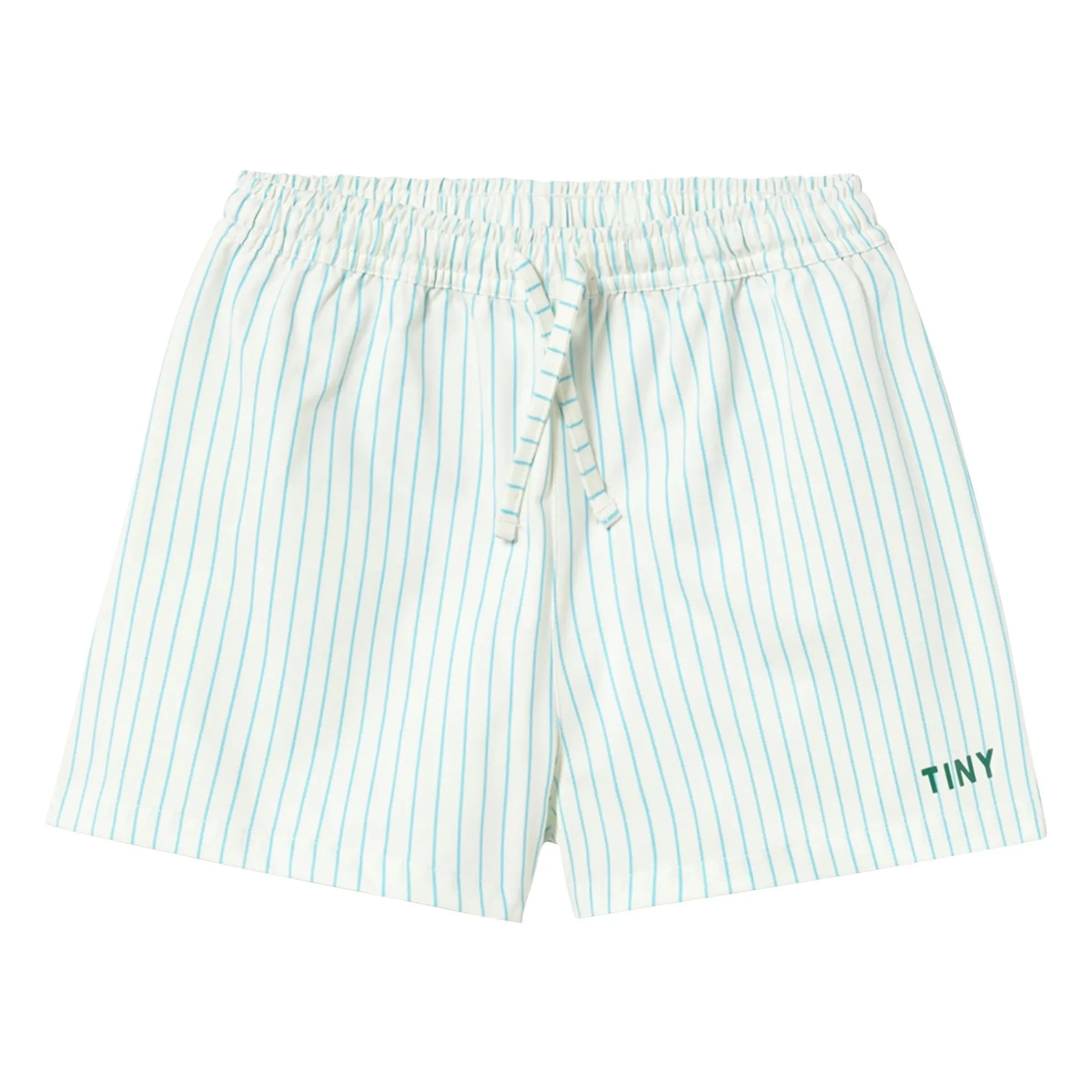Tinycottons - Gestreifte Badeshorts | Hellblau
