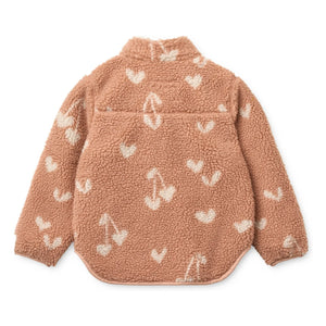 Liewood - Nolan Sherpa Jacke Recycelte Faser Herzen | Rosa