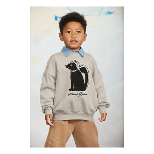 Mini Rodini - Panther organik pamuklu eşofman altı | Kahverengi