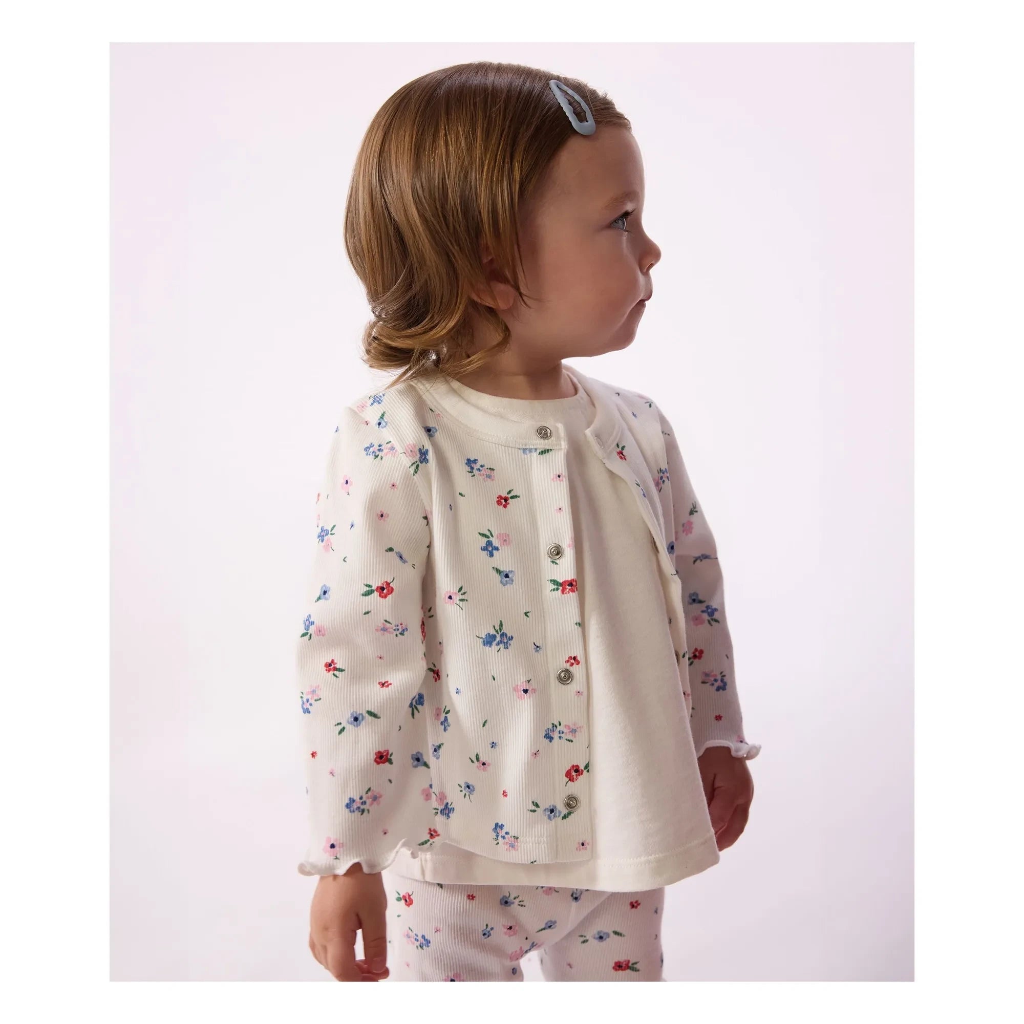 Petit Bateau - Vilet Fleuri | Weiß