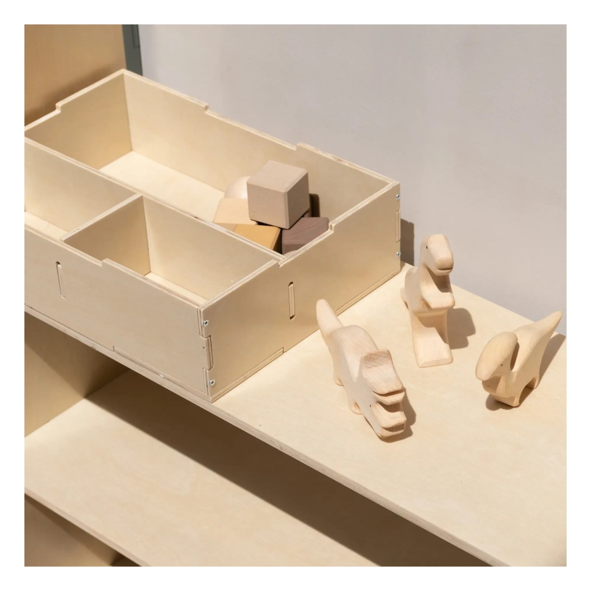 Nofred - Holzdeckel Aufbewahrungsbox | Helles Holz