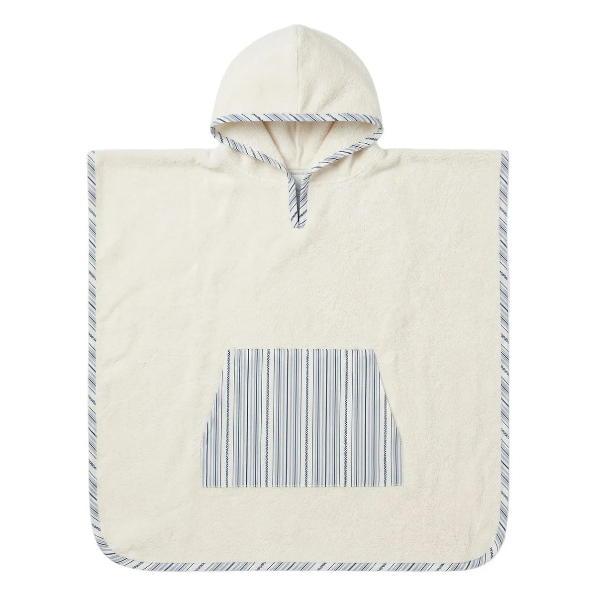 Editions Aimable - Paula Badeponcho | Azure Stripes Poplin
