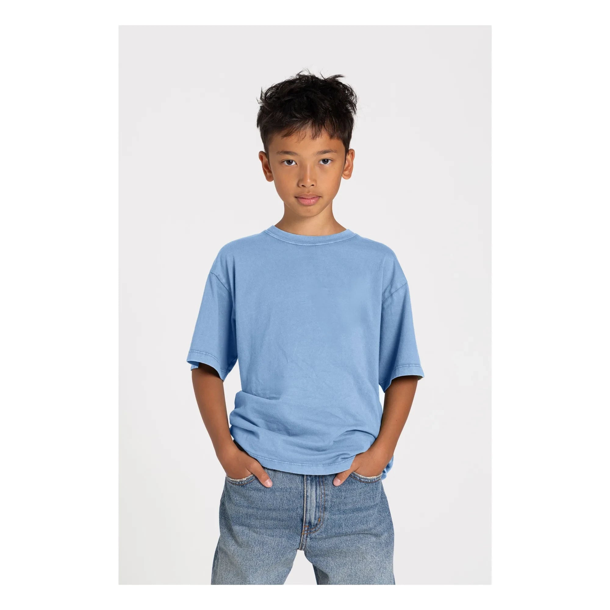 Smallable Kid - Nils Bio-Baumwoll-T-Shirt | Grau-Blau