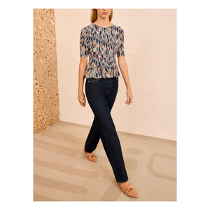 Ulla Johnson – Strick-T-Shirt Samira | Blau