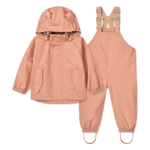 Liewood - Manu Colorblock Regen-Set aus recycelten Fasern | Rosa