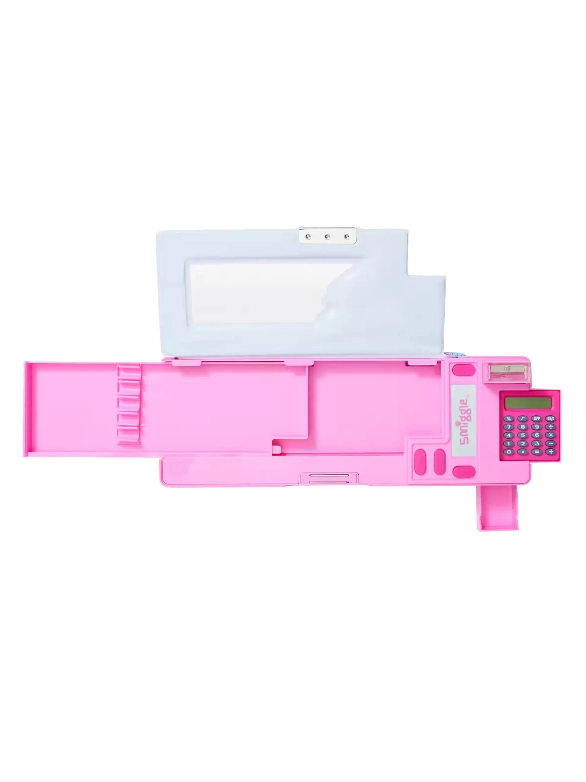 Smiggle - Hi There Deniz Dünyası Hesap Makineli Pop Out Otomatik Kalem Kutusu-Dinossi