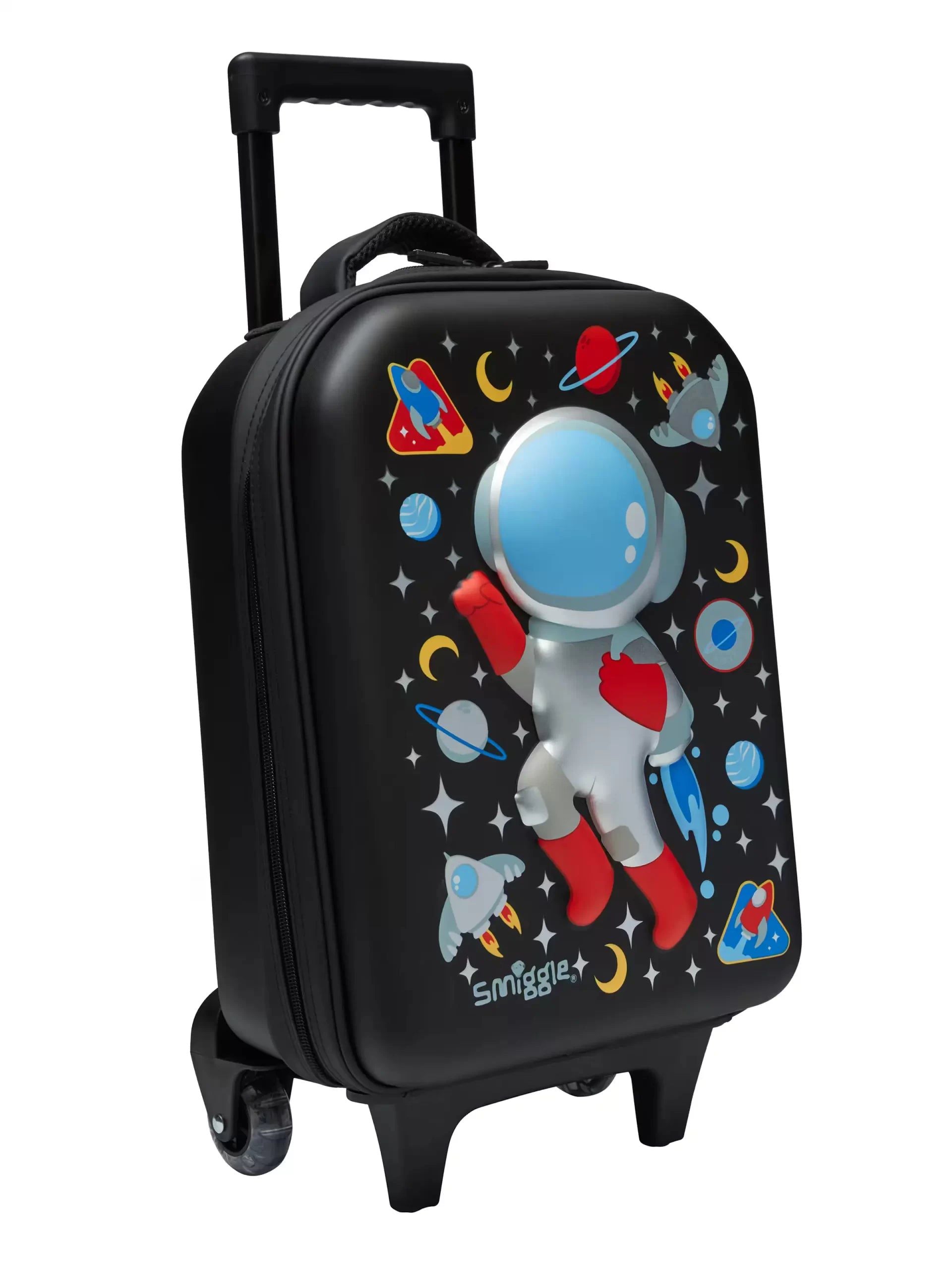 Smiggle - Tekerlekli Çekçekli Anaokulu Okul ve Seyahat Çantası-Dinossi