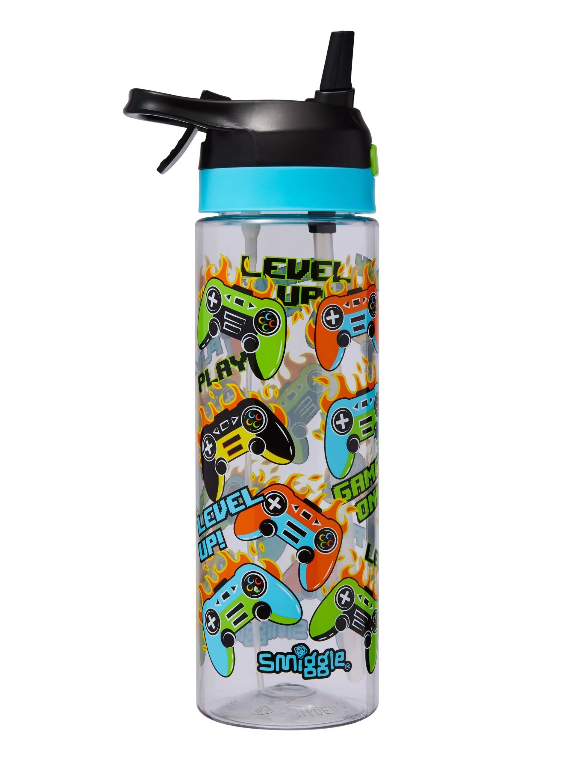 Smiggle - Gush Flip Su Püskürtmeli 700 ML BPAsız Suluk-Dinossi