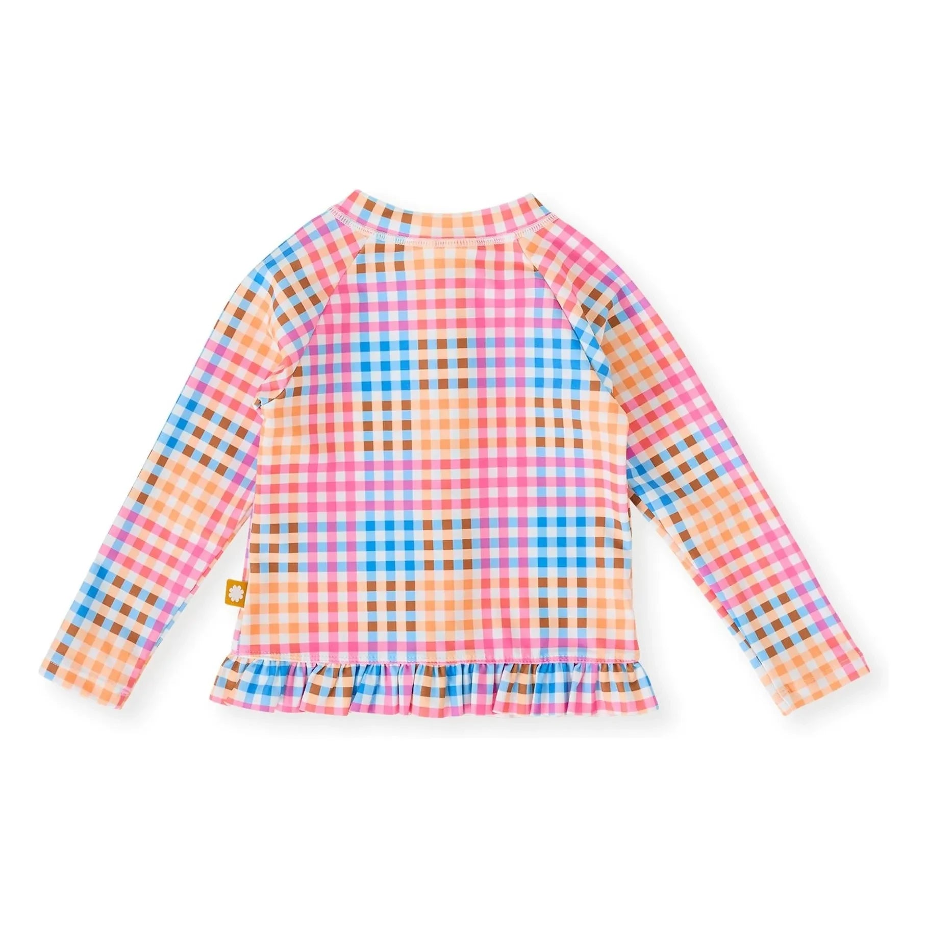 Goldie + Ace – Anti-UV kariertes T-Shirt | Rosa