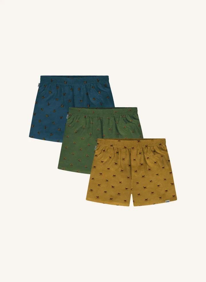 Pockies - 3er-Pack Boxer-Shorts | Mehrfarbig