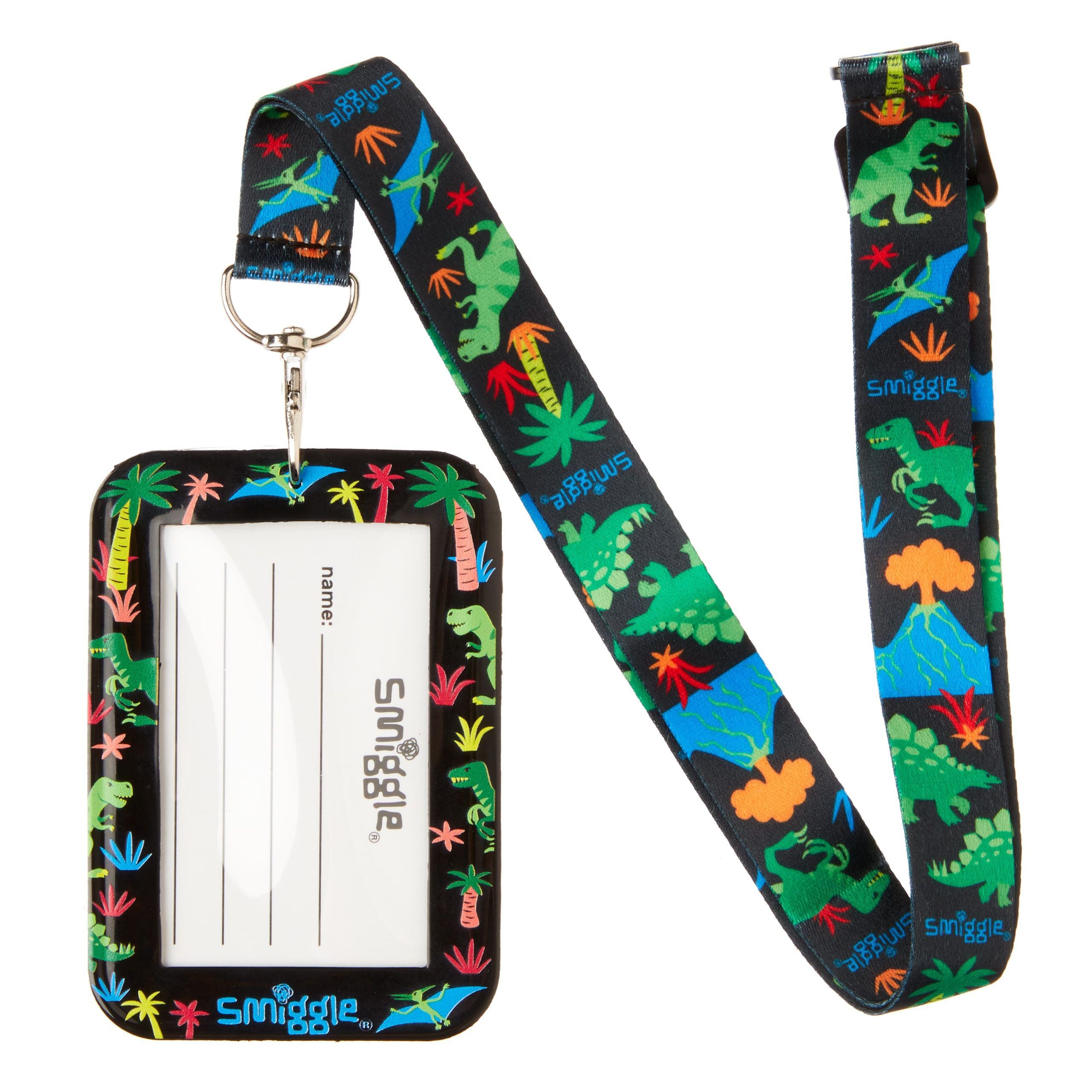 Smiggle - Lil' Mates Junior Kokulu Otobüs ve Sınıf Boyun Kartı-Dinossi