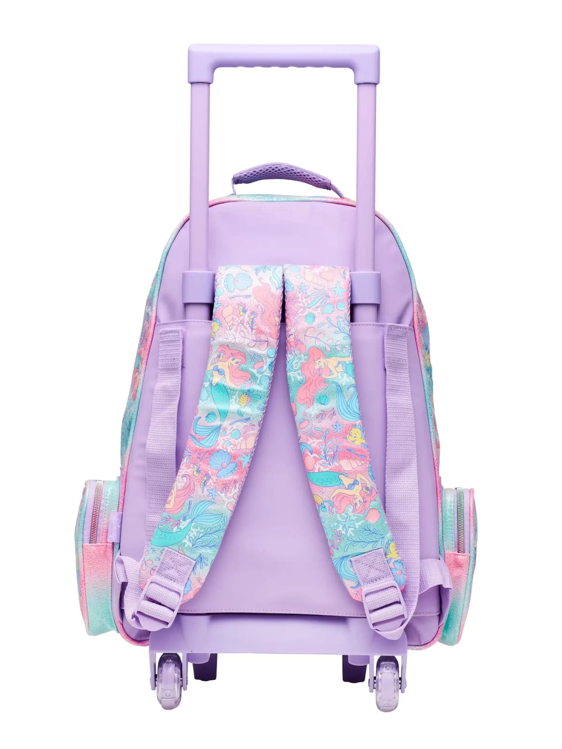 Smiggle - Disney Prenses Çekçekli Işıklı Tekerlekli Çanta-Dinossi
