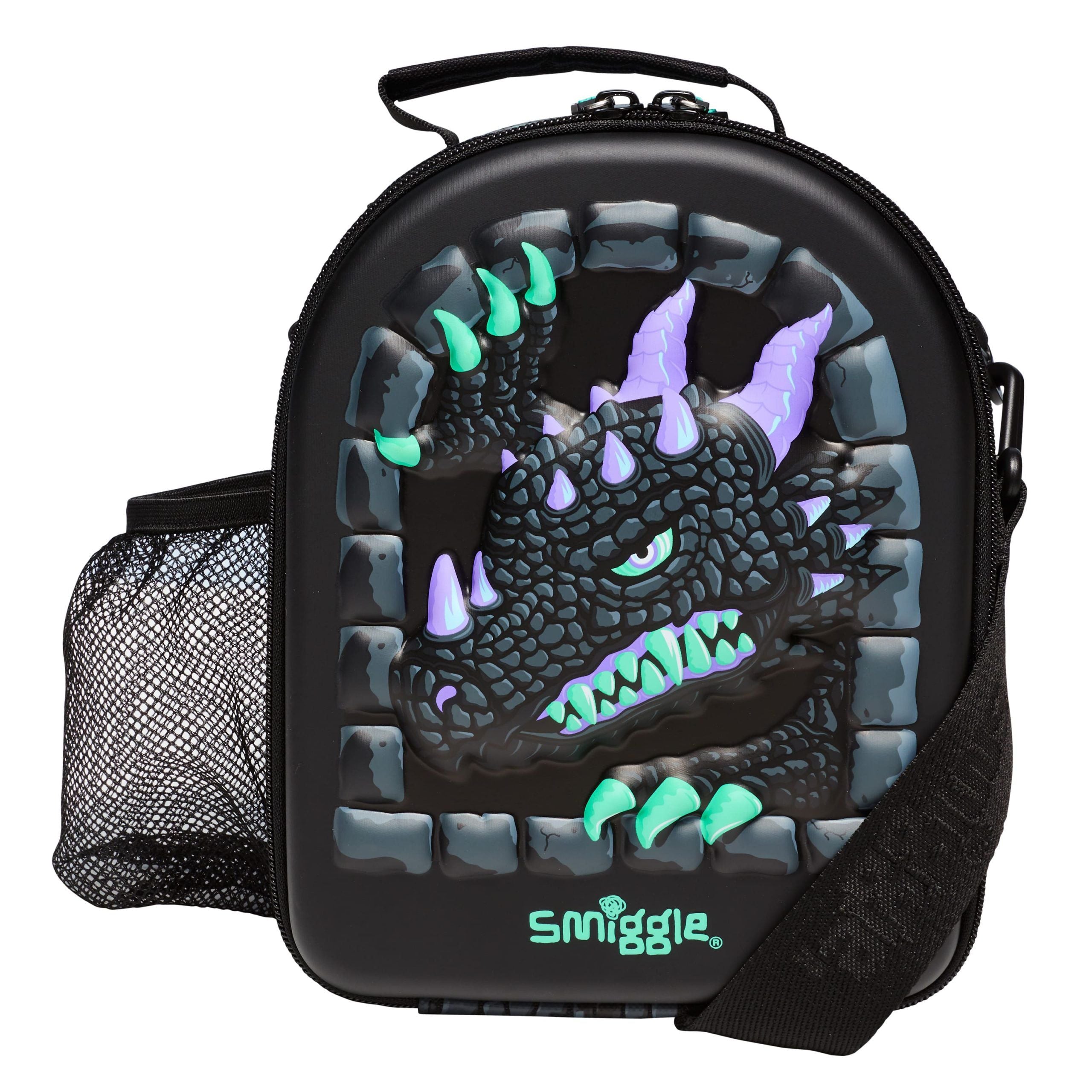 Smiggle - Hey There Askılı Hardtop Curve Beslenme Çantası-Dinossi