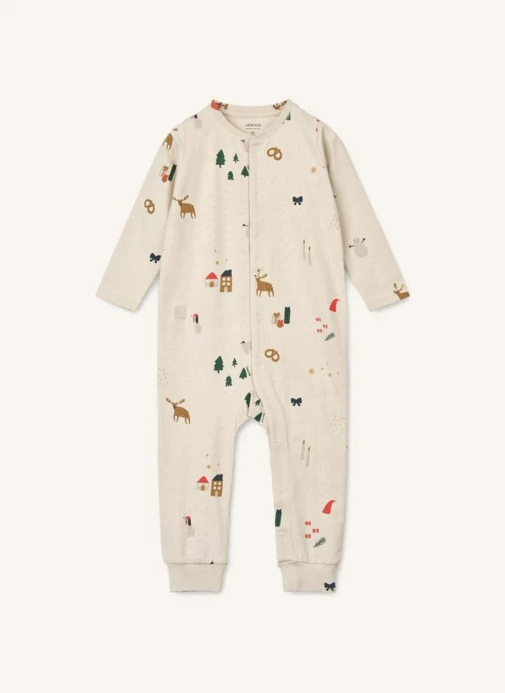 Liewood - Birk Noël Bio-Baumwoll-Pyjama | Ecru