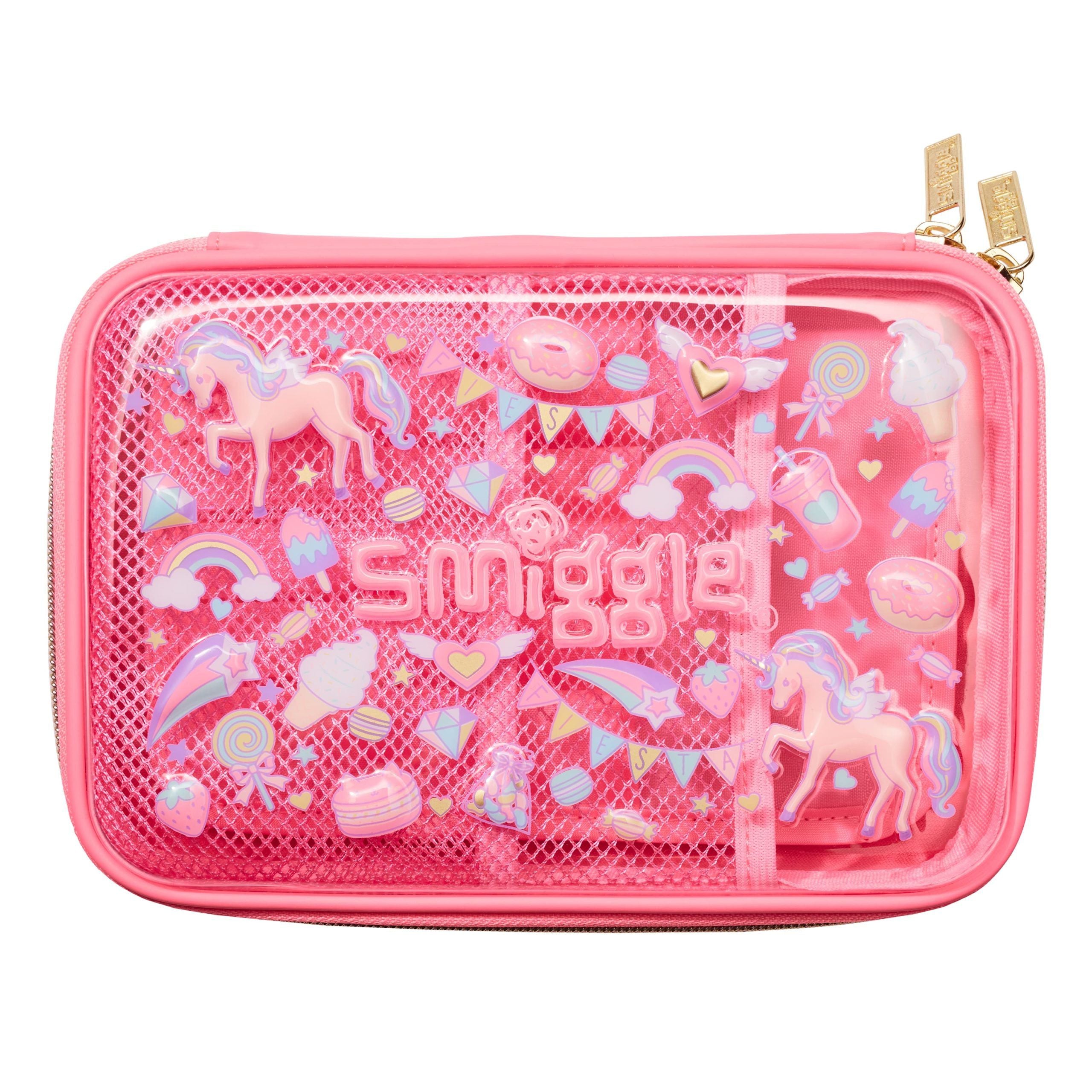 Smiggle - Fiesta HardTop Kalem Kutusu-Dinossi