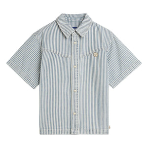 Scotch & Soda - Gestreiftes Jeanshemd | Hellblau