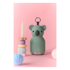 Asobu - Koala Edelstahl-Mini-Trinkflasche | Grau