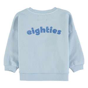 Piupiuchick - Eighties Sweatshirt aus Bio-Baumwolle | Hellblau