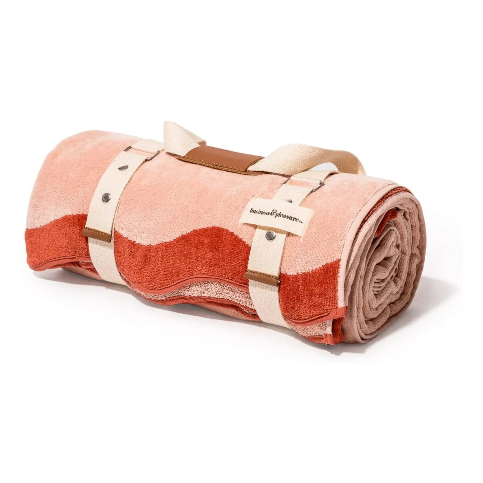 Business & Pleasure Co. – Perforiertes Strandtuch | Rosa