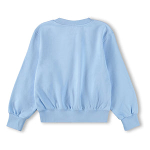 Molo – Sweatshirt mit Muschel-Print aus Bio-Baumwolle | Hellblau