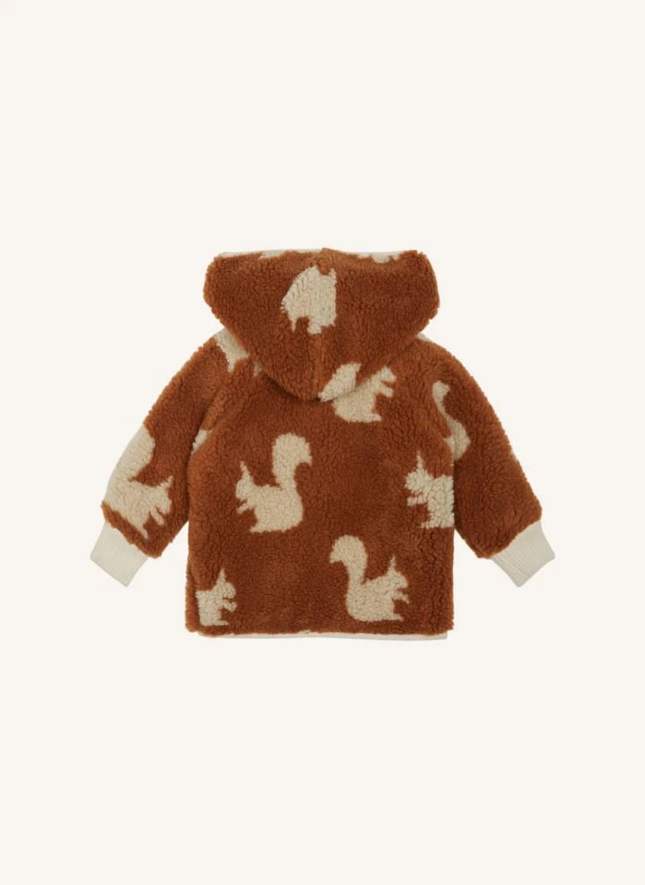 Emile et Ida - Baby Squirrels Sherpa Mantel | Braun