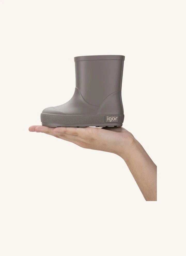 Igor - Yogi Regenstiefel | Grau-Braun