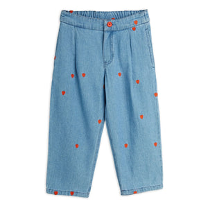 Mini Rodini - Gerade Jeans Mini Herzen Bio-Baumwolle | Denim